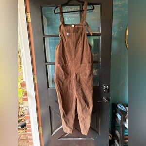 Lucy & Yak brown corduroy dungarees